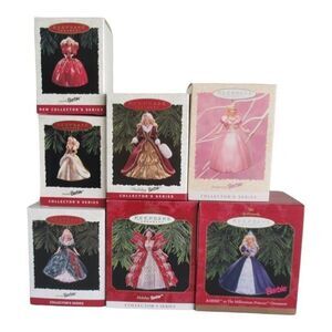 Barbie Collection of Hallmark Keepsake Ornaments – Lot of 7